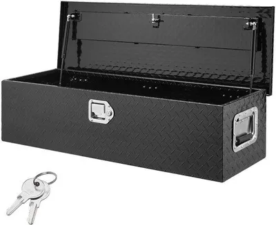 Immagine prodotto di Toolbox-OrganiSM® - Cassetta porta attrezzi per camion 83L - Cassetta per camion con serratura - 990x330x254mm - Nero - Capacità di carico 39kg - Organizzatore per camper e auto
