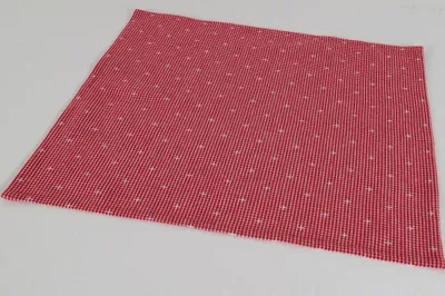 Produktbild von Textil Stoff Serviette rot weiß kariert 45x45 cm