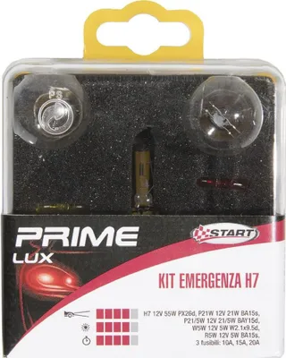 Produktbild von START H7 Halogen-Notfallset für Autolichter 12V 5 Glühbirnen + 2 Sicherungen
