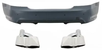 Produktbild von Heckstoßstange für Mercedes W221 S-Klasse 05-11 Endschalldämpfer S65 Design.