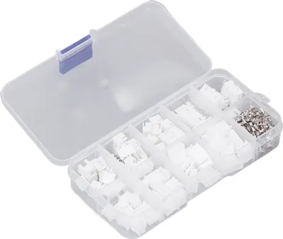 Immagine prodotto di kit di connettori JST da 230 pezzi, custodia in plastica, contatti in ottone, 2P, 3P, 4P, 5P, XH2,54 mm, custodia per spina/presa, kit di connettori