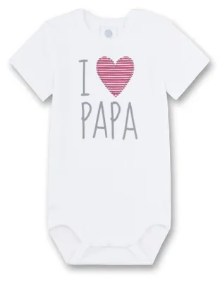 Produktbild von Sanetta 321851, Bodysuit, Unisex, Abbildung, Weiß, Kurzärmel, Rundhals