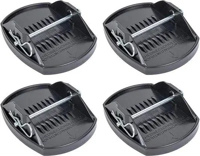 Produktbild von 4 Stück Jack Pads für Caravans - Verhindere das Abgleiten - Camperzubehör.