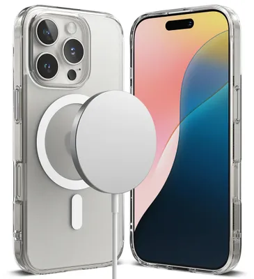 Produktbild von Ringke Fusion MagSafe Hülle für iPhone 16 Pro – matt transparent