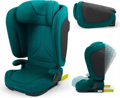 Zdjęcie produktu dla Kinderkraft Unity 2 Siedzenie 100–150 Cm Isofix 5 Pozycji Regulacji Składane