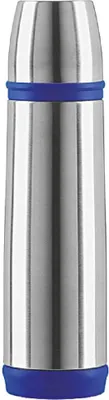 Produktbild von Emsa 502472 Isolierflasche, Mobil genießen, 500 ml, Schraubverschluss, Edelstahl/Blau, Captain