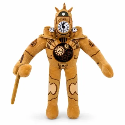 Obrázok produktu pre Wiztex Plyšová hračka Skibidi Titan Clockman – 30 cm, vylepšená verzia, ideálna ako darček z YouTube série