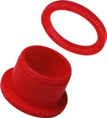 Produktbild von Ohr Flesh Tunnel Piercing Acryl Screw on Rot UV Neon.VFTRE.12mm