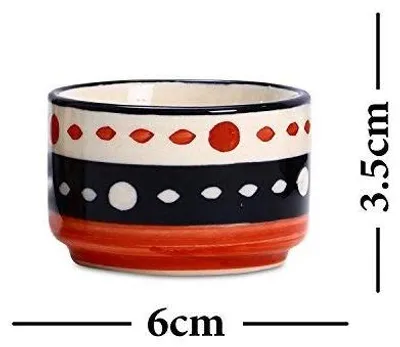 Imagen del producto de Juego de 2 cuencos de cerámica hechos a mano para salsas
