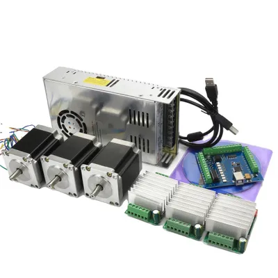 Obrázok produktu pre Riadiaca súprava CNC, krokový motor Nema 23, pohybová karta Mach3