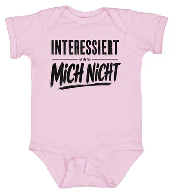 Produktbild von Interessiert Mich Nicht Lustig Spruch Sarkasmus Statement Ironie Humor Baby Body, Pink, 12/18