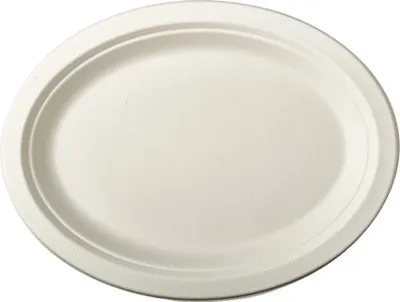 Zdjęcie produktu dla Papstar Teller Pure weiss oval 320 x 255 x 20mm 50 Stück 84588