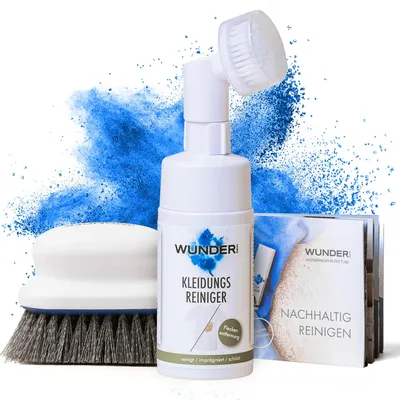 Produktbild von WunderRein Kleidungsreiniger 110g, Fleckenentferner & Textilreiniger, für Kleidung und Polster, Tiefenreinigung & Geruchsentfernung, Reisegeeignet