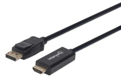 Produktbild von MANHATTAN 4K@60Hz DisplayPort auf HDMI-Kabel 1,8m schwarz