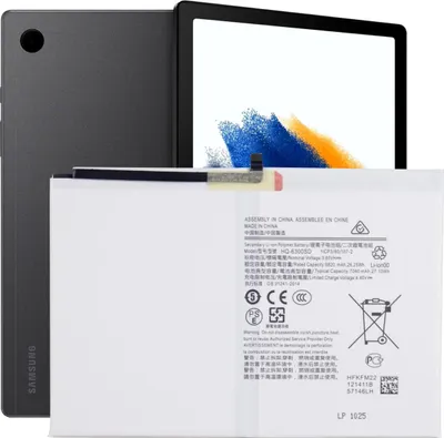 Zdjęcie produktu dla Akumulator Tradebit do Samsung Galaxy Tab A8 SM-X200 HQ-6300SD/HQ-6300NA 6820 mAh – akumulator do telefonu komórkowego, akumulator litowo-jonowy, akumulator zamienny, naprawa