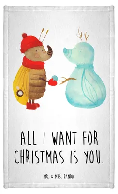 Produktbild von Mr. & Mrs. Panda Mini-Handtuch Nachtfalter Schneemann - Weiß - Geschenk, Winterzeit, Weihnachtsgruß, Handtuch Gäste-WC, Frotteehandtuch, Gästetuch, Klein, baumwolle