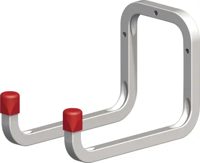 Produktbild von alfer Gerätehaken 250 mm 250 x 120 x 98 mm Stahl verzinkt Kappe rot