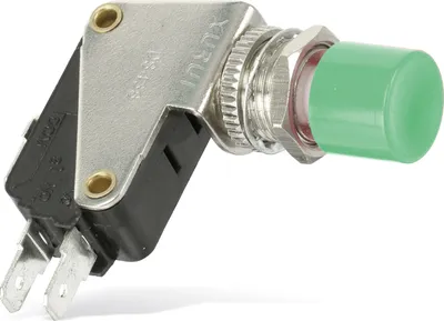 Obrázok produktu pre Zabudované tlačidlo DS438, 7,5 A/250 V~, zelené