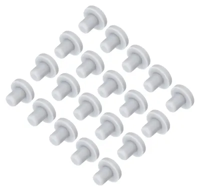 Silikonstopfen T-Form 7 mm, 30 Stück, 13,5 mm, grau