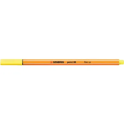 Produktbild von Fineliner - STABILO point 88 - Einzelstift - zitronengelb