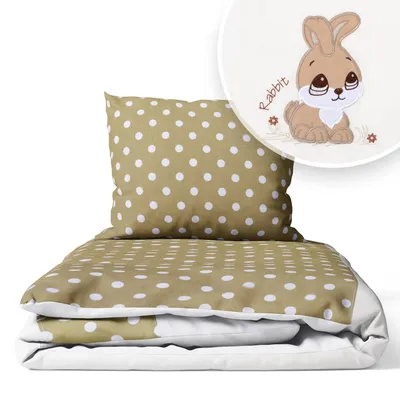 Produktbild von Kinderbettwäsche 100x135 Baumwolle Baby Bettwäsche Set 100x135 + 40x60 Kissenbezug Jungen & Mädchen Kleinkind Bettbezug