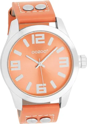 Produktbild von Oozoo Damen Armbanduhr orange Analog schimmernd Oozoo JR Metallarmband D2UOJR317