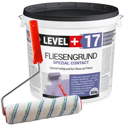 Obrázek produktu pro Sada Malířský váleček 25 cm + Základní nátěr na dlaždice 20 kg dlaždice na OSB desky FLIESENGRUND L+17