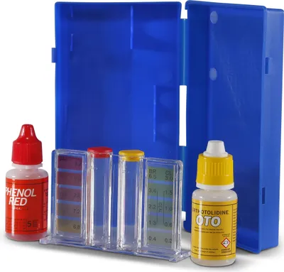Produktbild von Pool Chlor/pH Testgerät inkl. Flüssigkeiten