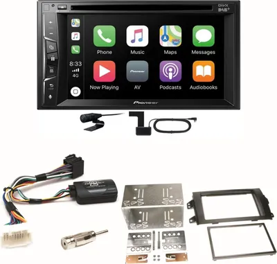 Produktbild von Pioneer AVH-Z3200DAB Carplay Bluetooth Einbauset für Suzuki SX4 Fiat Sedici