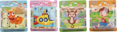 Obrázok produktu pre Drevené kocky s obrázkami 10x10 cm