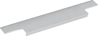 Produktbild von Furnipart Griffleiste Trim 145mm - Griff flach zum Einnuten, Aluminium Edelstahl-Effekt