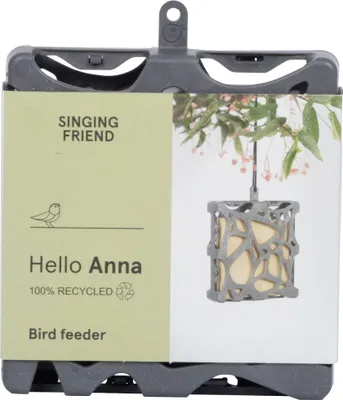 Produktbild von Signing Friend Anna – Futterstelle – 100% recycelter Kunststoff – Grau –