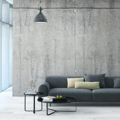 Productafbeelding van Profhome 392551-GU Fotobehang betonlook mat grijs groen 1,59 m x 2,8 m