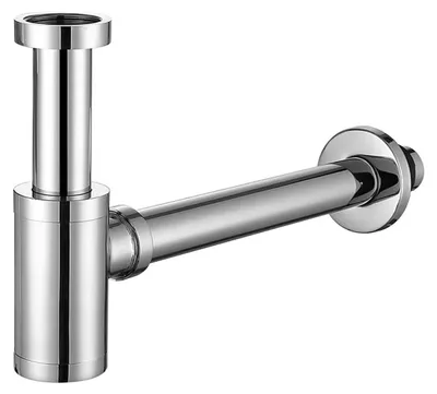 Productafbeelding van Sifon 1 1/4 inch x diameter 31,5 mm roestvrij staal voor wastafel badkamer