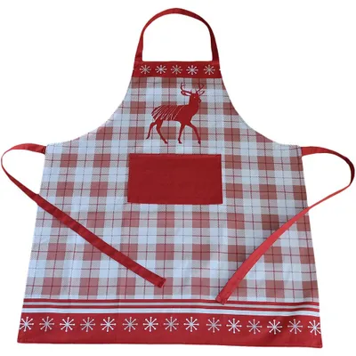 Immagine prodotto di Grembiule LAURIE cervo rosso grigio cotone 70x85 cm