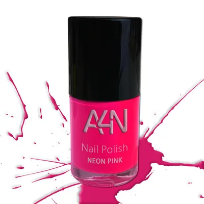 Produktbild von NEON Nagellack Pink, leuchtende Nagellacke  deckend und lufttrocknend,  Germany, Neonfarben, weicher Pinsel