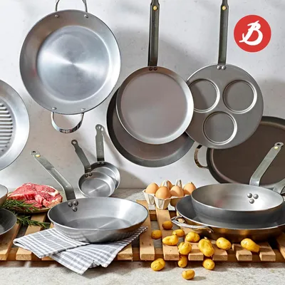 Produktbild von Bratpfanne - Edelstahl - 1 Stück - Silber - Durchmesser 32 cm
