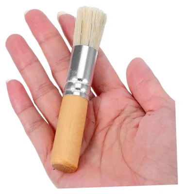 Produktbild von 3stücke Borste Pinsel Für Acrylfarbe Und Ölmalerei Mit Holzgriff Und Naturborsten Für Detailarbeiten DIY-bastelarbeiten Und Künstlerische Projekte