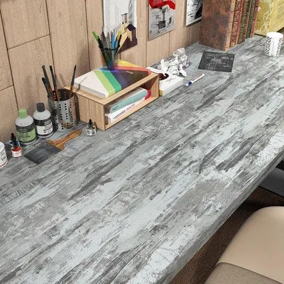 Obrázek produktu pro Šedá tapeta s motivem betonové stěny, 40 x 300 cm, moderní