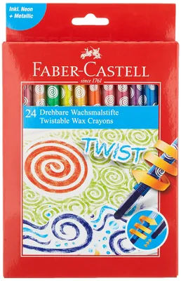 Obrázok produktu pre Faber-Castell 120004, 24 kusov, Viacfarebný, Viacfarebný, Vosk, 3 rok / roky, 6 rok / roky