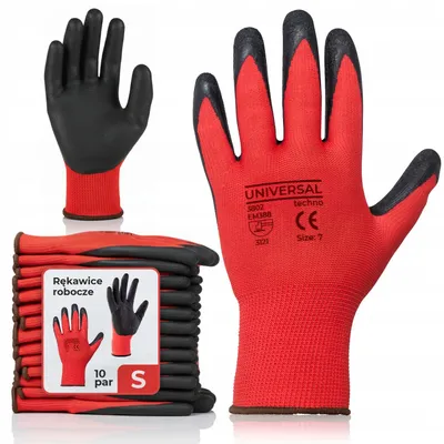 Produktbild von Arbeitshandschuhe – Latex-Handschuhe Für Die Gartenarbeit – Set Mit 12 Paaren – Grösse S