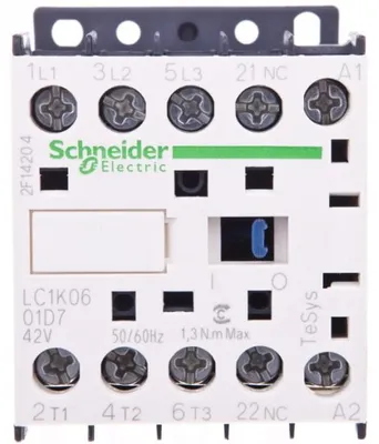 Produktbild von Leistungsschütz 6A 3P 42V AC 0Z 1R LC1K0601D7