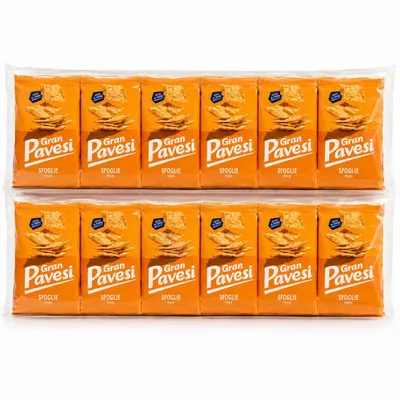 Produktbild von 12x Gran Pavesi Sfoglie Mais Snack Cotte al Forno Im Ofen gebacken 150g