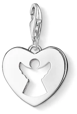 Produktbild von Thomas Sabo 0869-001-12 Charm-Anhänger Schutzengel-Herz Silber