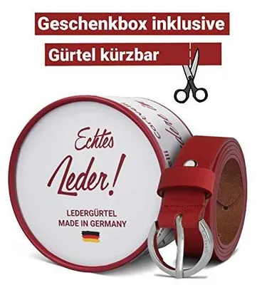 Zdjęcie produktu dla Pasek damski skórzany wąski 2 5 cm germany prezent