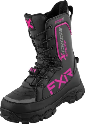 Image de FXR X-Cross Speed Bottes de motoneige, noir/rose, 40