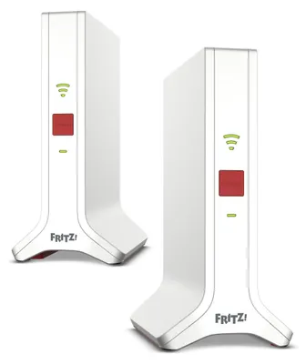 Produktbild von Mesh Set 4200 2-pack Edition International, Rot, Weiß, 2x2/4x4, Netzwerk-Repeater, Dual-Band (2,4 GHz/5 GHz), Wi-Fi 6 (802.11ax), 4200 Mbit/s