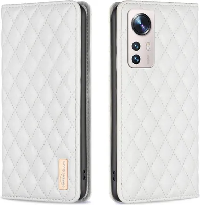 Produktbild von Xiaomi 12 Lite Hülle, Elegant Bookstyle Flip Leder Kartenfächer Schutzhülle mit Ständer für Xiaomi 12 Lite Weiß