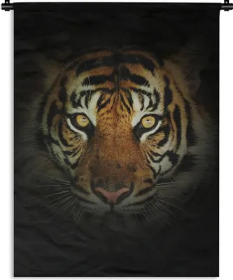 Produktbild von MuchoWow® Wandteppich Wandbehang Tiger - Licht - Augen 150x200 cm Tapisserie Dekoration Wandtuch - Wandaufhängung - Moderner