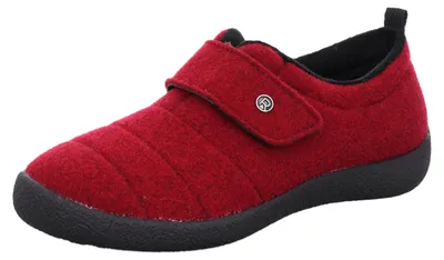 Produktbild von Rohde Damen Pantoffel geschlossener Filz Hausschuh Klettverschluss D.Olbia 2007, Größe:41 EU, Farbe:Rot